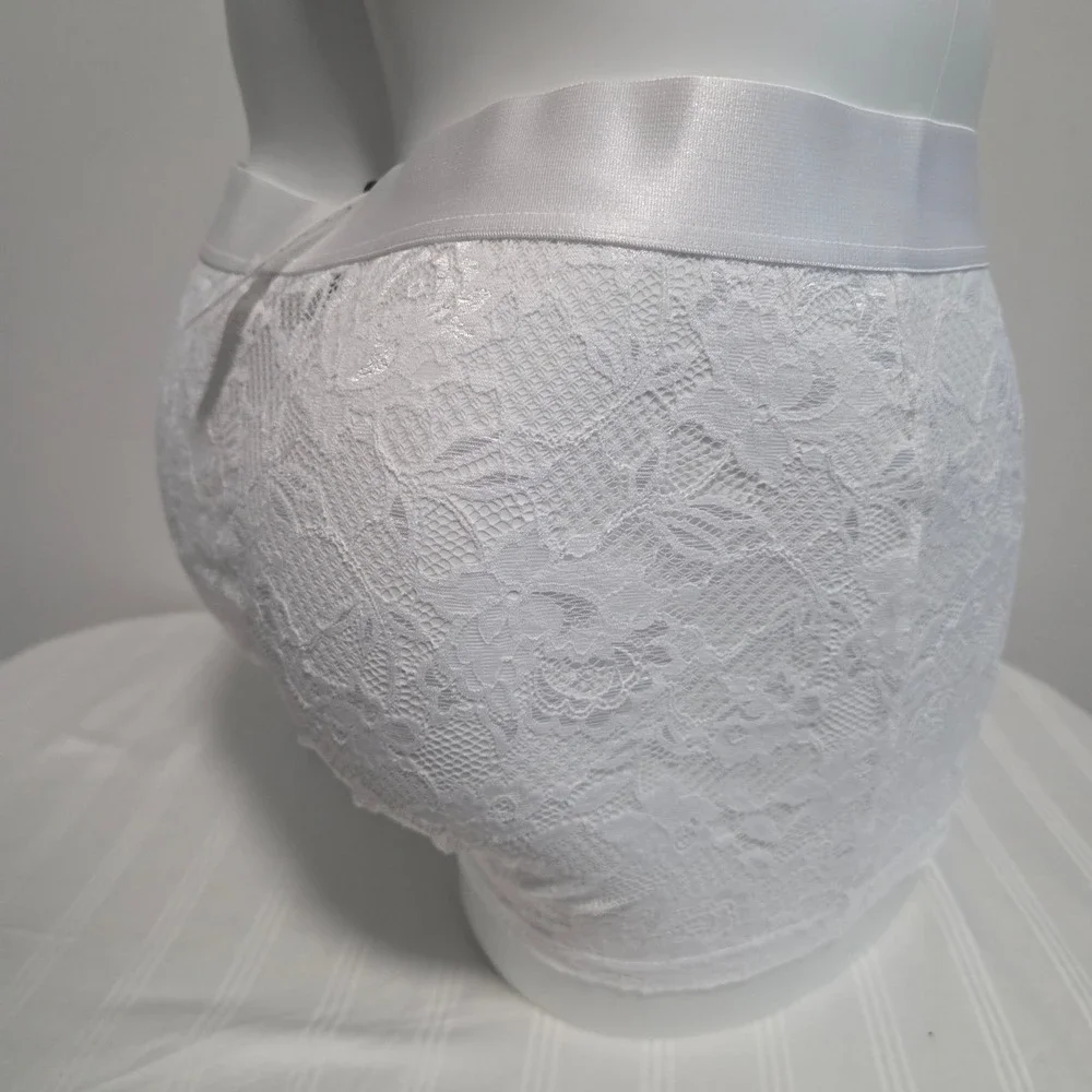 Cosabella Never Say Never Mens White Lace Boxer Briefs Trunks New